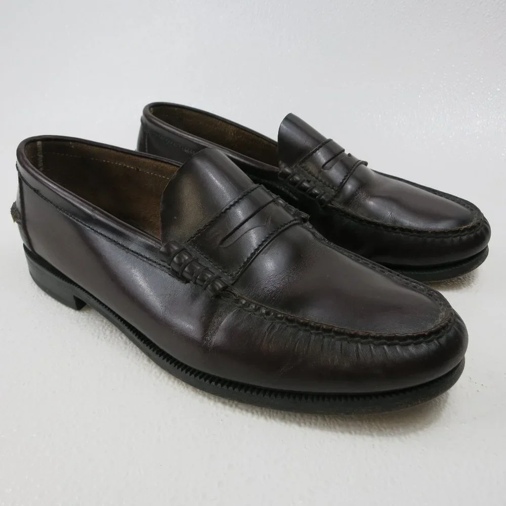 Florsheim FLS Strap Penny Loafers Moccasin Dress Shoes Mens Footwear 10.5 EEE
